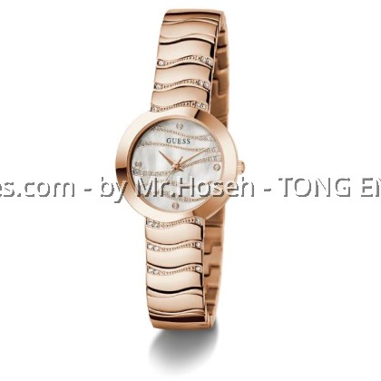 GUESS Ladies Rose Gold Tone Analog Watch 30mm GW0871L3